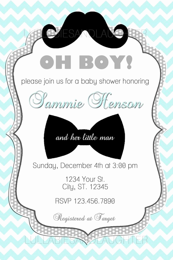 Mustache Baby Shower Invitation Inspirational Pinterest • the World’s Catalog Of Ideas