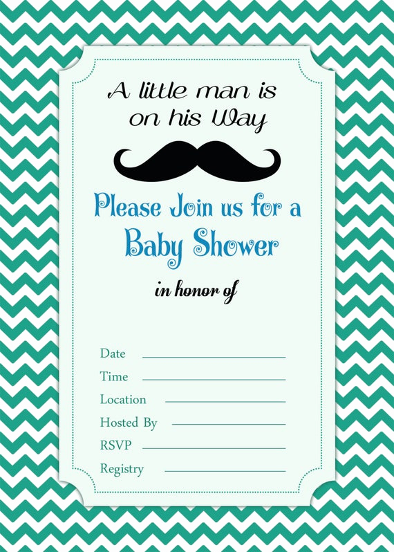 Mustache Baby Shower Invitation Templates Unique Mustache Baby Boy Shower Invitation Instant Download Fill In