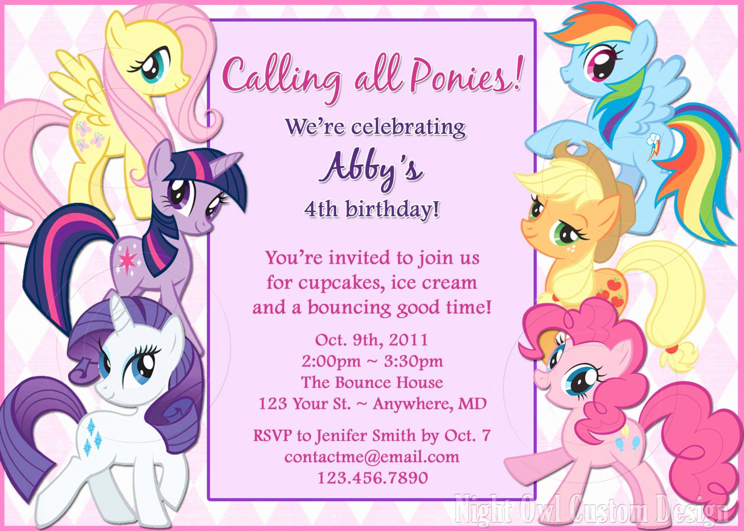 My Little Pony Birthday Invitation Best Of My Little Pony Birthday Invitation Diy by