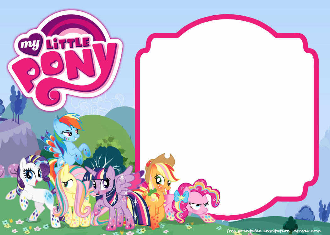 My Little Pony Invitation Lovely My Little Pony Birthday Invitation Template – Equestria