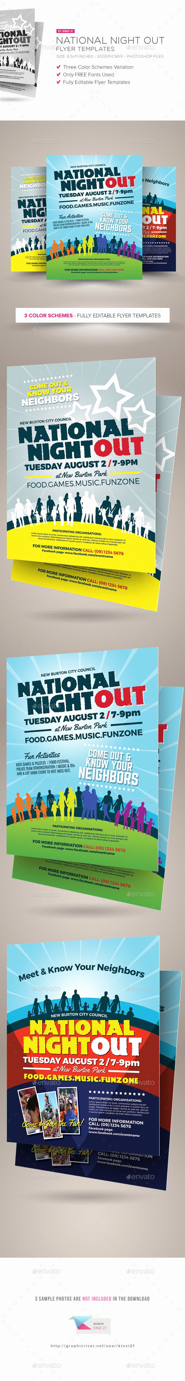 National Night Out Invitation Template Inspirational National Night Out Flyer Templates