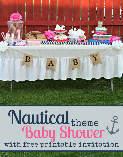 Nautical theme Baby Shower Invitation Inspirational Ahoy A Nautical themed Baby Shower with Free Printable
