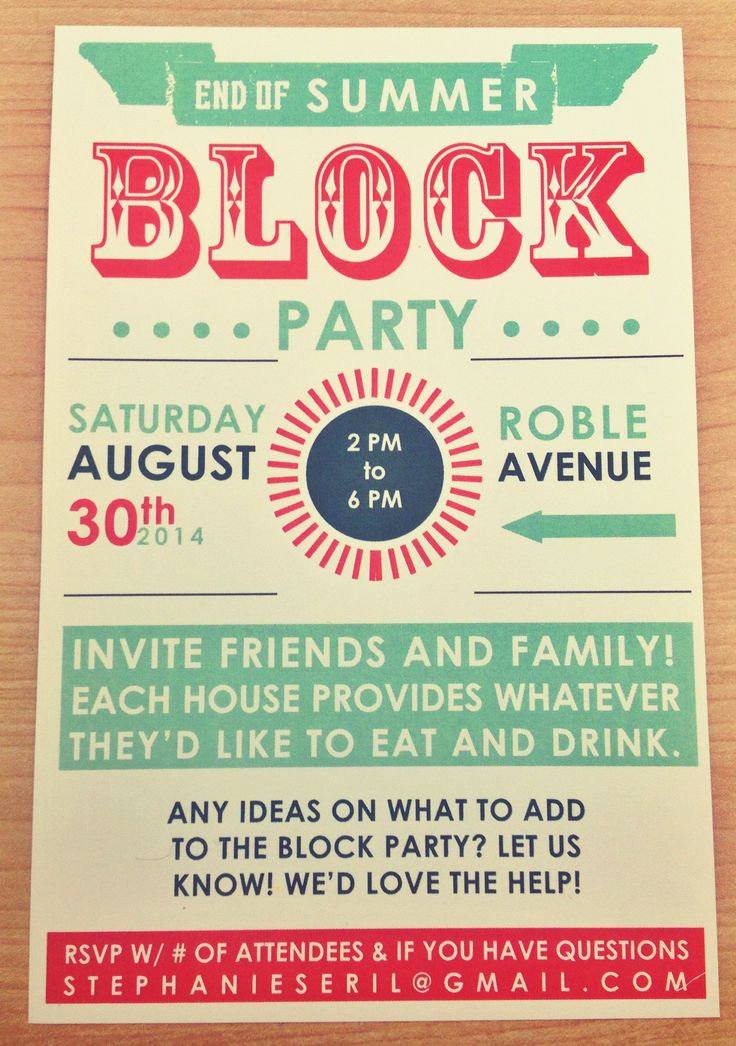 Neighborhood Block Party Invitation Elegant Best 25 Block Party Invites Ideas On Pinterest