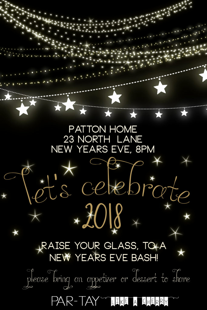 New Year Invitation Template Inspirational Free New Years Party Invitation Party Like A Cherry