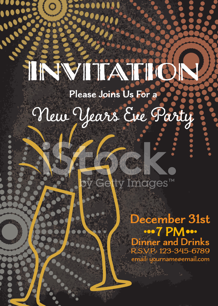 New Year Party Invitation Template Awesome New Year S Eve Party Invitation Template Stock Photos