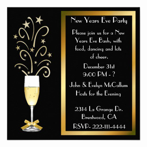 New Year Party Invitation Wording Elegant New Year S Eve Party Invitations Wording