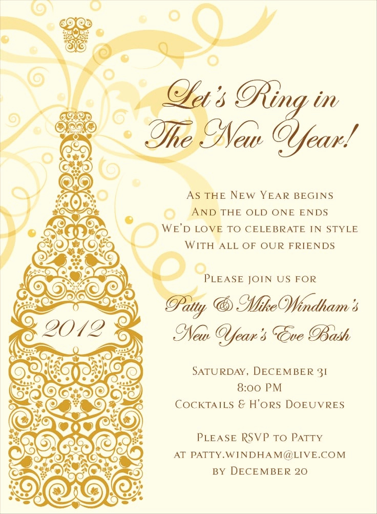 New Year Party Invitation Wording Unique New Years Eve Party Invitation Wording