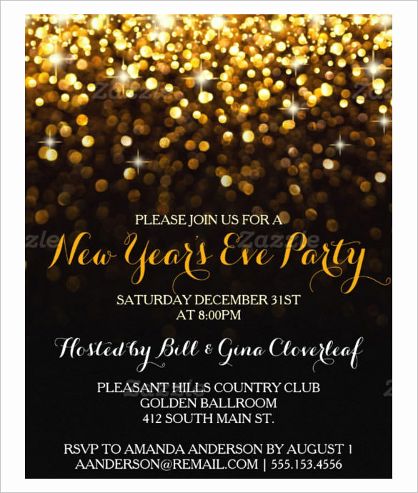 New Years Eve Invitation Template Awesome 28 New Year Invitation Templates – Free Word Pdf Psd