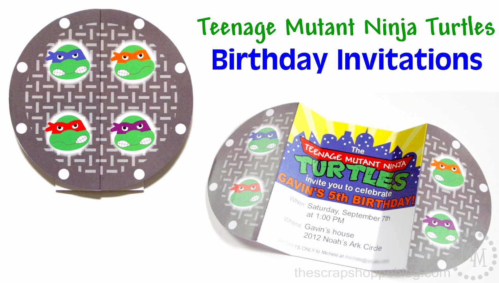 Ninja Turtle Birthday Invitation Template Awesome Teenage Mutant Ninja Turtles Tmnt Birthday Invitations