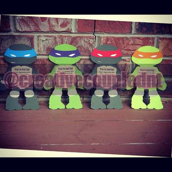 Ninja Turtles Invitation Ideas Unique 17 Best Ideas About Ninja Turtle Invitations On Pinterest