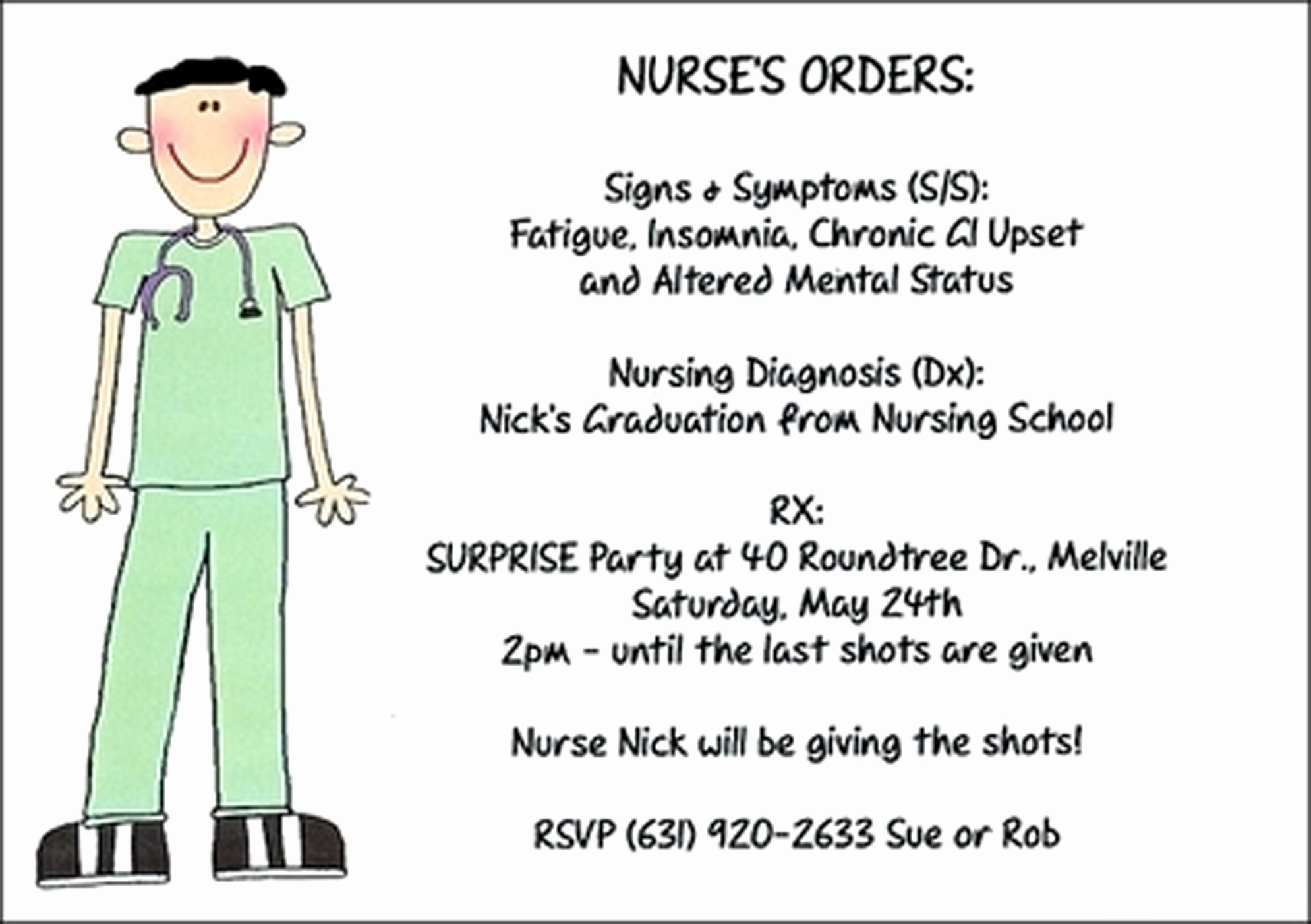 Nurse Graduation Invitation Template Fresh Graduating Ideas