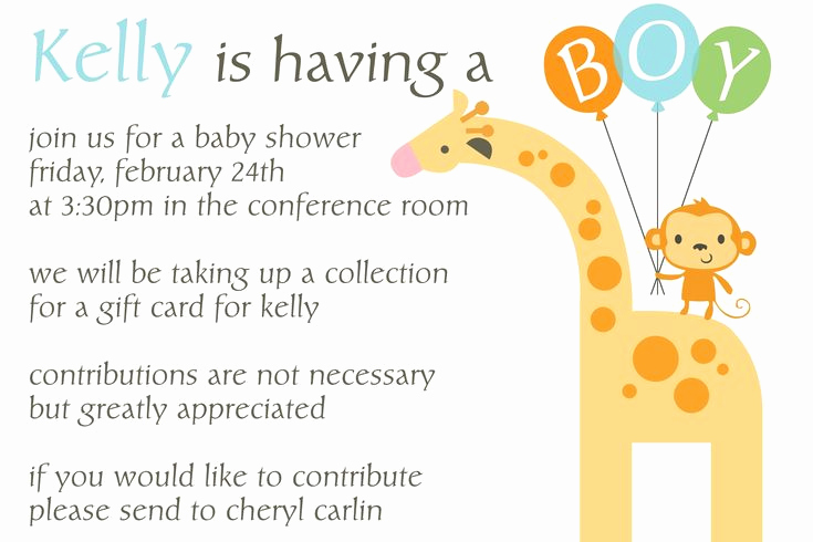 Office Baby Shower Invitation Wording Fresh Best 25 Baby Shower Monkey Ideas On Pinterest