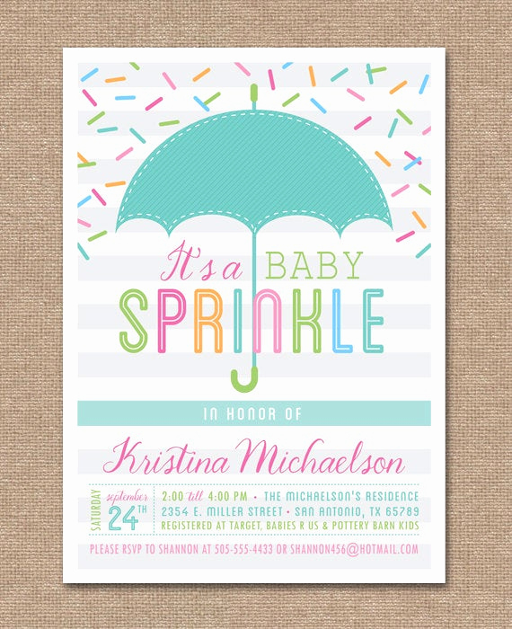 Office Baby Shower Invitation Wording Unique Printable Baby Sprinkle Invitation Baby Shower Umbrella