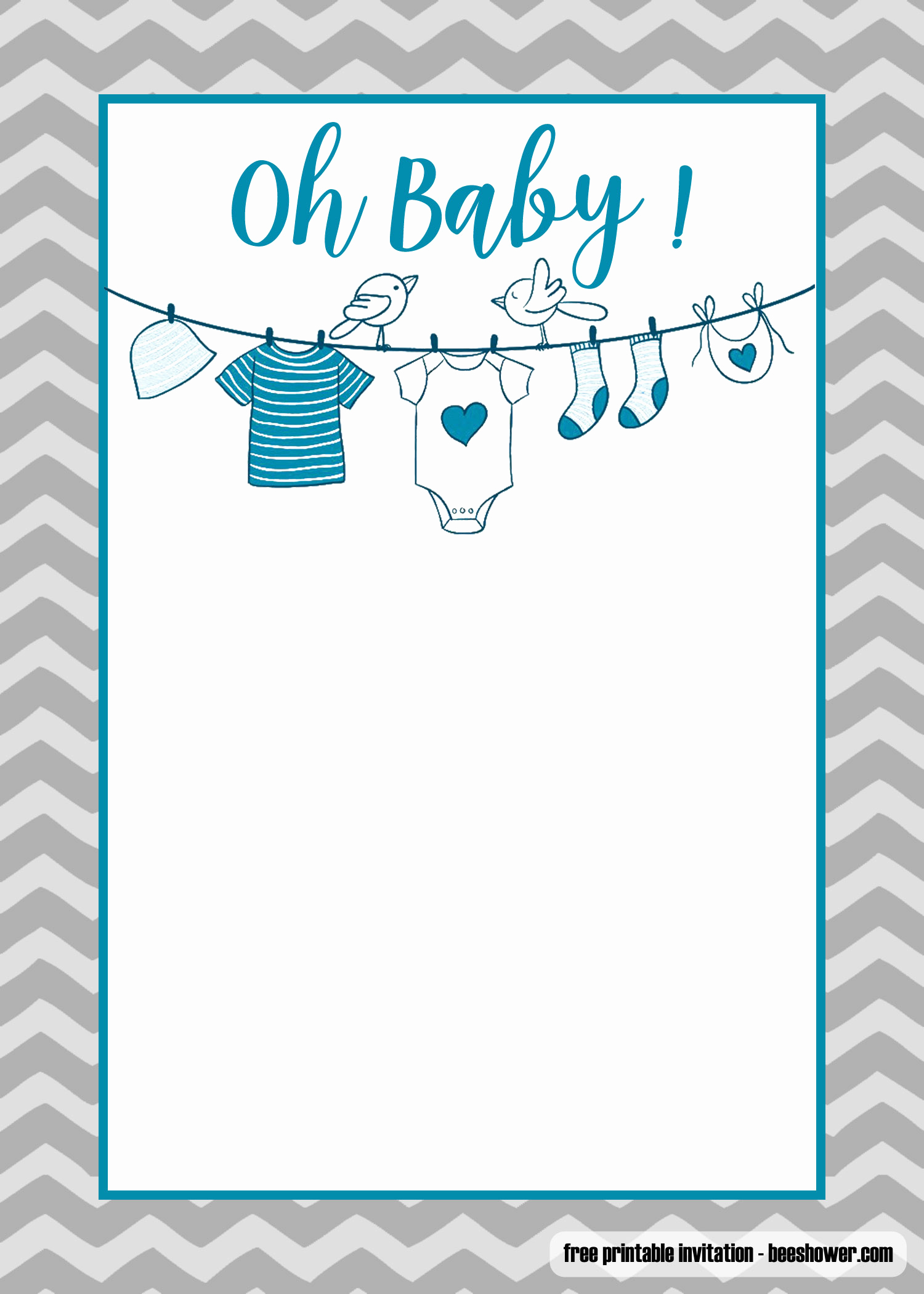 Onesie Baby Shower Invitation Template Unique Free Printable Esie Baby Shower Invitations Templates