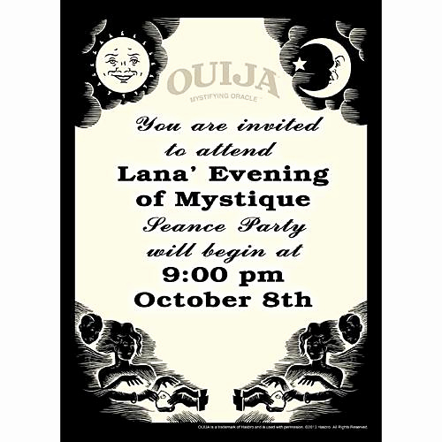 Ouija Board Invitation Template Best Of Hasbro Ouija Board Invitations Shindigz