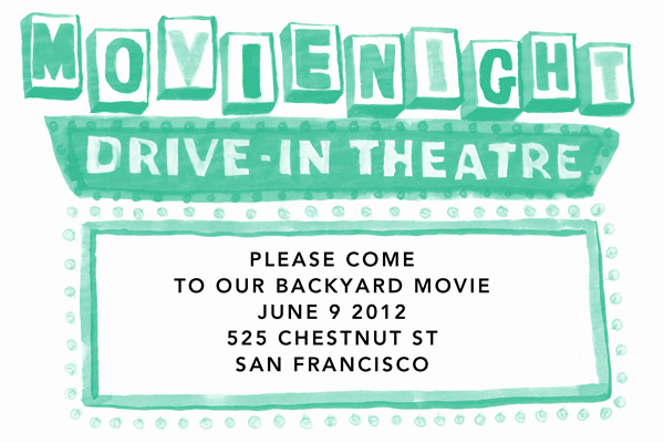 Outdoor Movie Night Invitation Awesome Backyard Movie Night Invitations