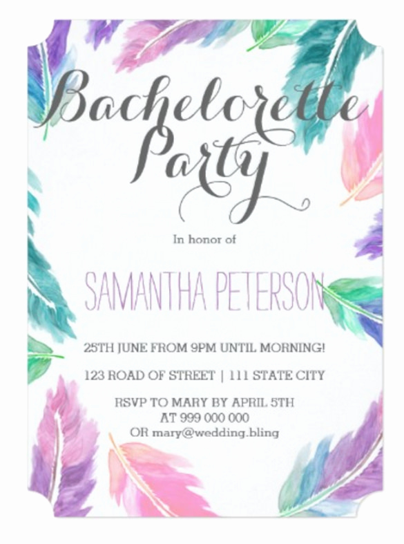 Painting Party Invitation Template Luxury 32 Bachelorette Invitation Templates Psd Ai Word