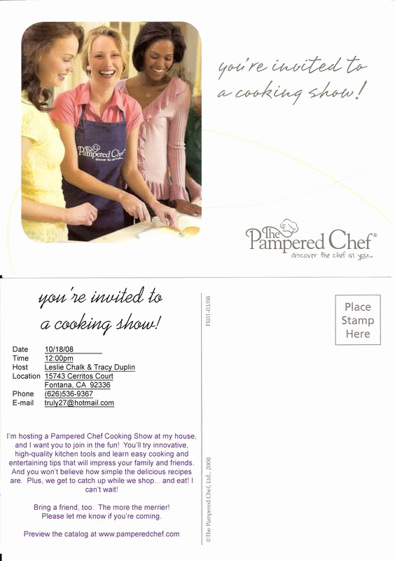 Pampered Chef Party Invitation Awesome Pampered Chef Invitation by Truly27