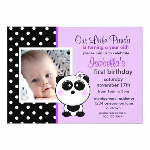 Panda Birthday Invitation Templates Free Fresh 26 Best Penny S First Birthday Partay Images On Pinterest
