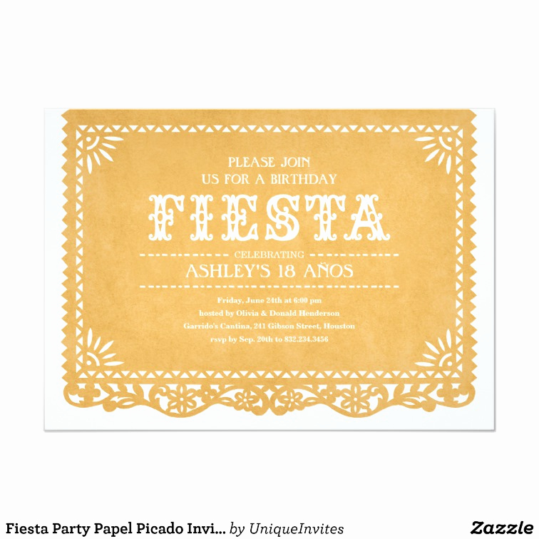 Papel Picado Invitation Template Awesome Fiesta Party Papel Picado Invitations
