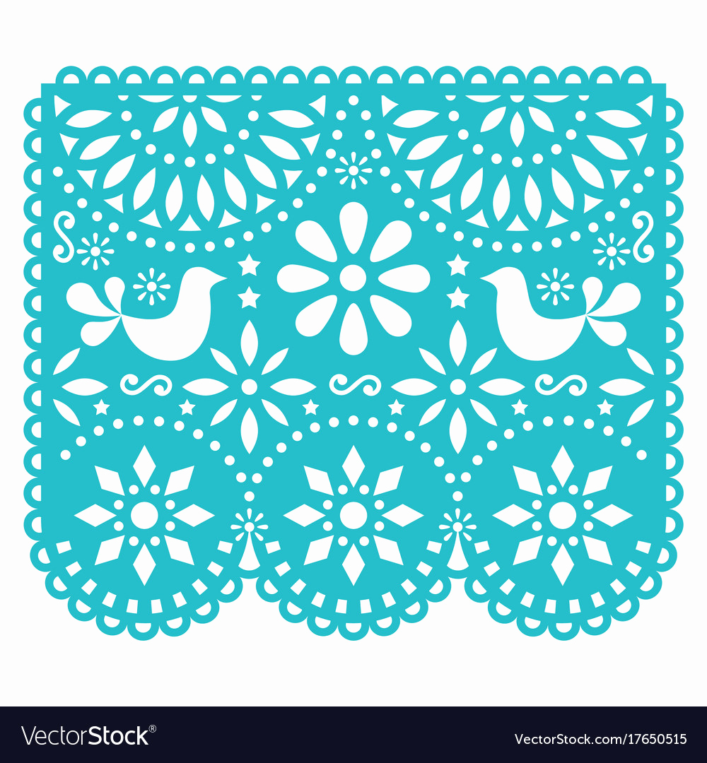 Papel Picado Invitation Template Awesome Papel Picado Template Pdf Printable File Free Download