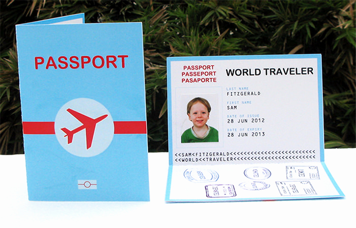 Passport Invitation Template Free Beautiful Airplane Printable Birthday Invitation and Plete Party