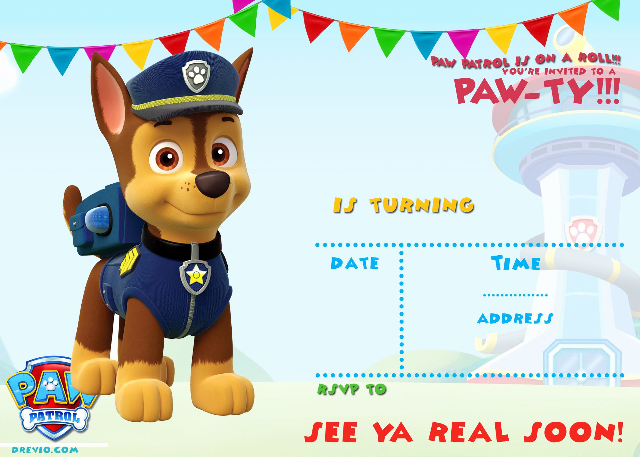 Paw Patrol Birthday Invitation Template Elegant Free Printable Paw Patrol Birthday Invitation Ideas