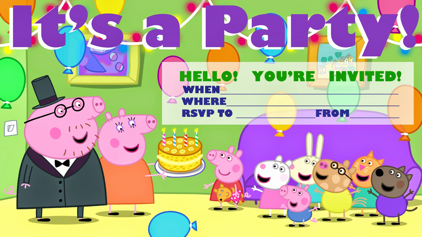 Peppa Pig Invitation Template Free Elegant Invitations for Sleepover Party Peppa Pig Party