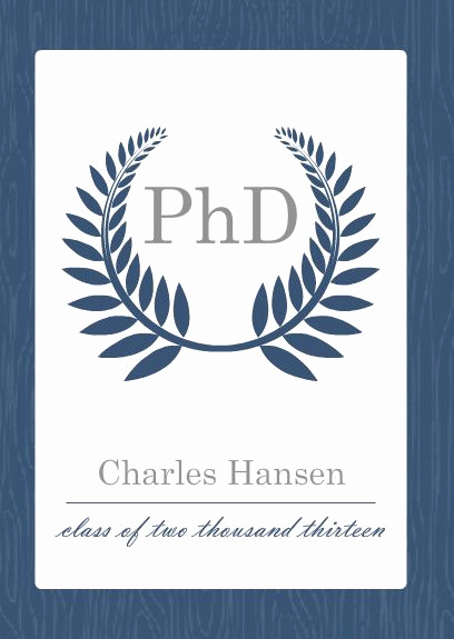 Phd Graduation Party Invitation Wording Awesome Graduation Announcement Navy Phd by Purpletrail