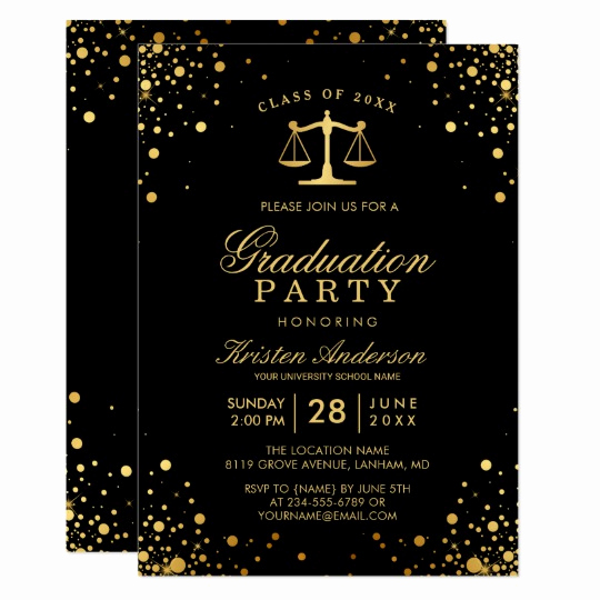 Phd Graduation Party Invitation Wording Elegant Class Of 2019 Law School Graduate Graduation Party