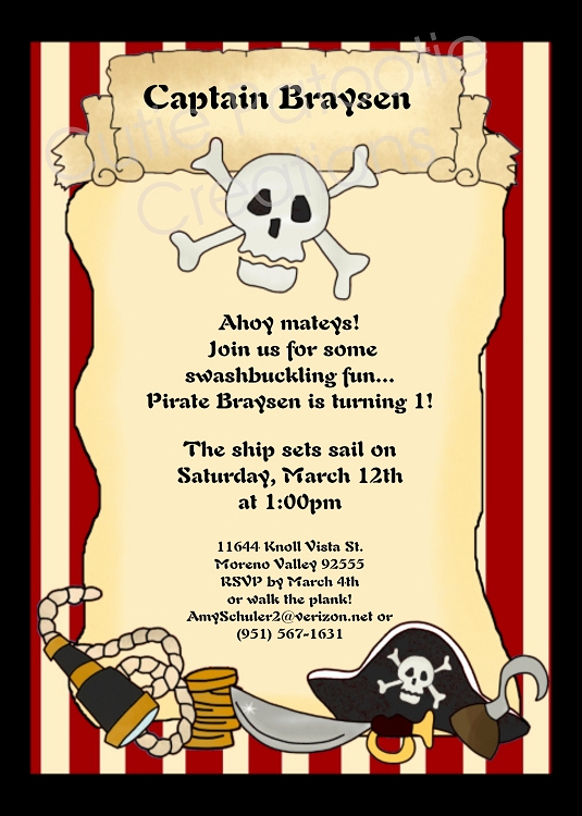 Pirate Party Invitation Templates Elegant Browse Our Large Collection Of Pirates Invitations