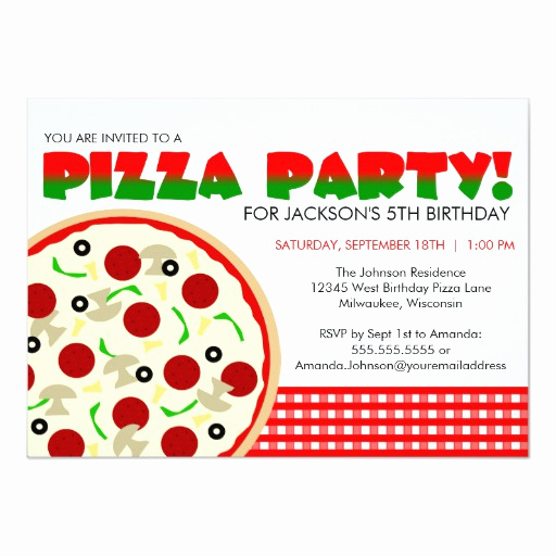 Pizza Party Invitation Templates Awesome Pizza Party Invitation