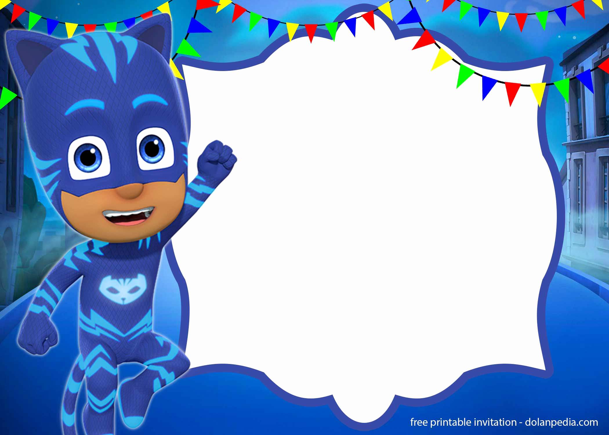 Pj Mask Birthday Invitation Template Beautiful 9 Free Pj Masks Birthday Invitation Templates – Updated