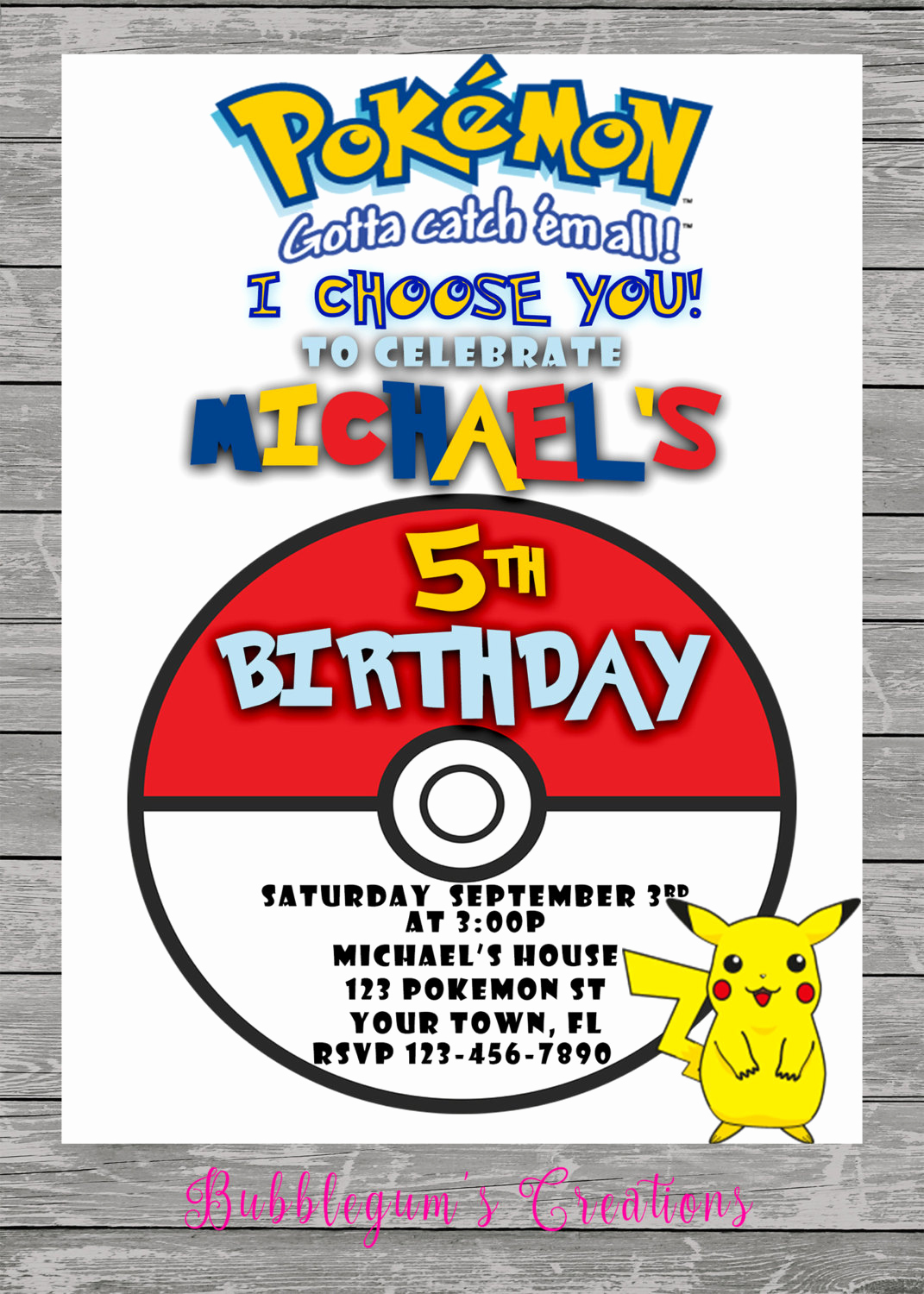 Pokemon Invitation Template Free Inspirational Pokemon Go Birthday Invitation Pokemon Invite