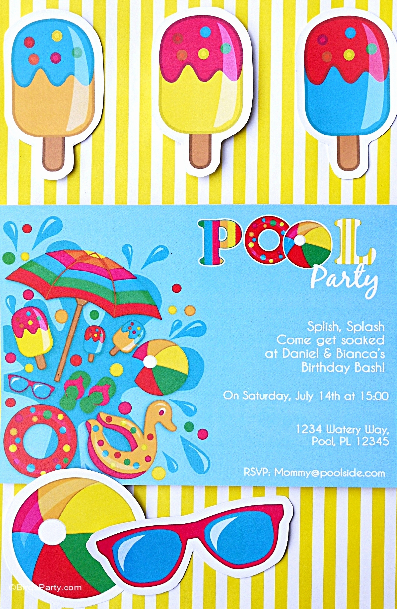 Pool Birthday Party Invitation Fresh Pool Party Ideas &amp; Kids Summer Printables Party Ideas