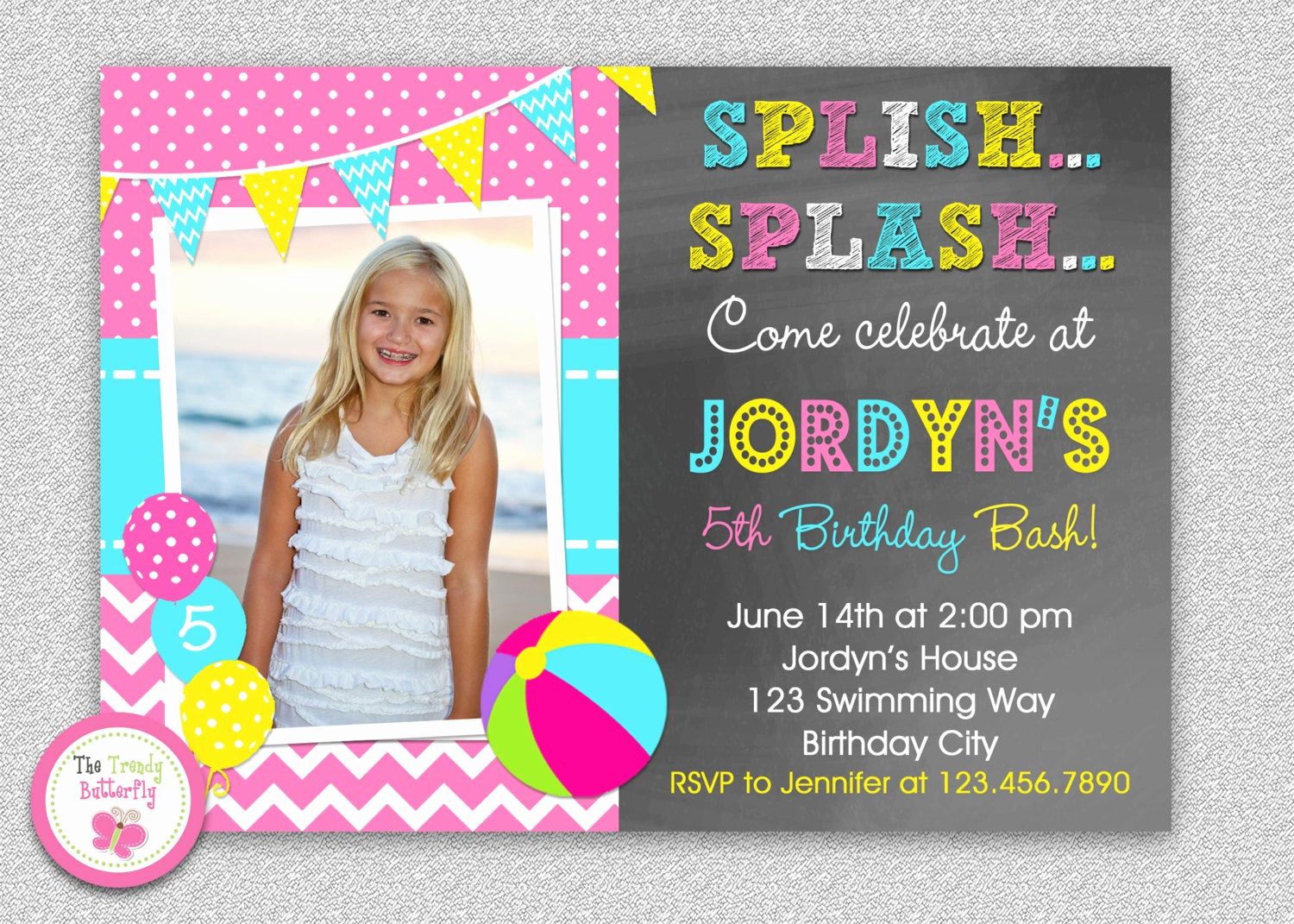 Pool Birthday Party Invitation New Pool Party Birthday Invitation Pool Party Invitations