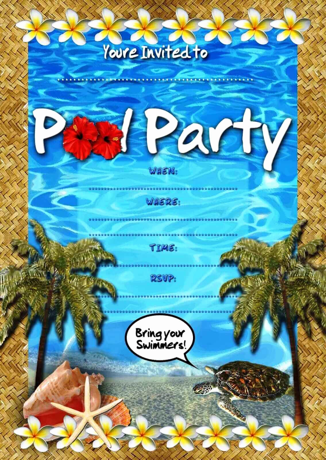 Pool Party Invitation Ideas Inspirational Pool Party Invitation Ideas