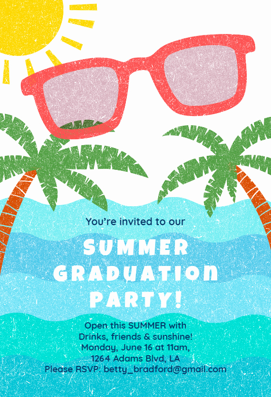 Pool Party Invitation Ideas Luxury Summer Graduation Party Graduation Party Invitation