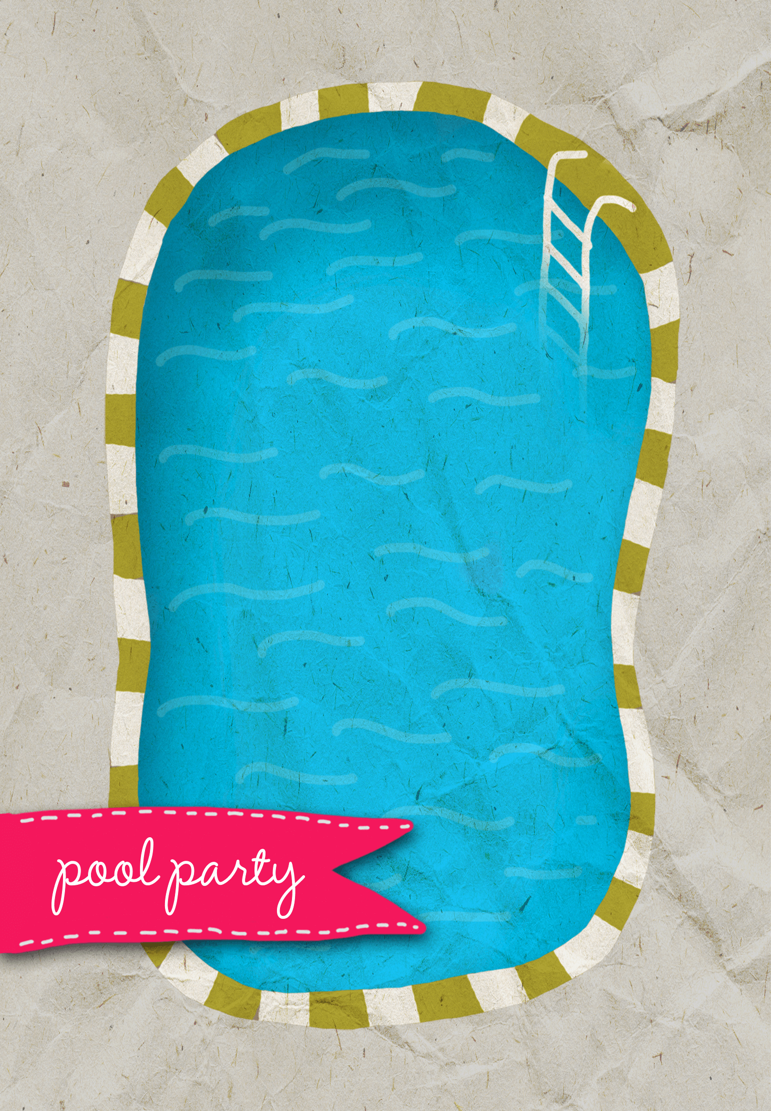Pool Party Invitation Templates Beautiful A Pool Free Printable Summer Party Invitation Template