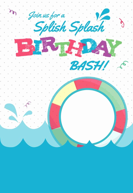 Pool Party Invitation Templates Fresh Splish Splash Free Printable Summer Party Invitation