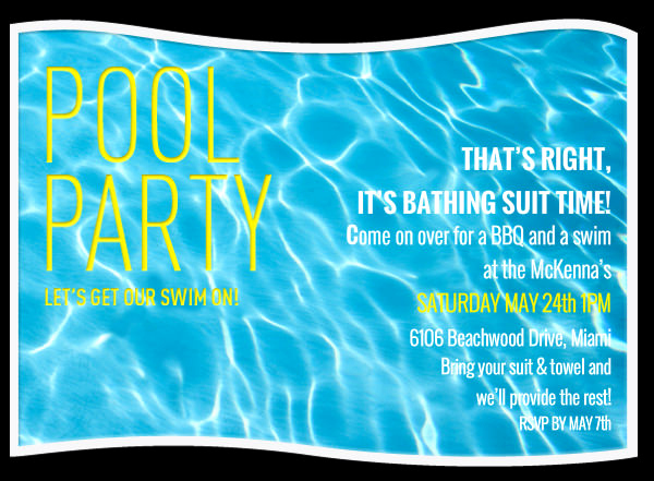 Pool Party Invitation Templates New 36 Pool Party Invitation Templates Psd Ai Word