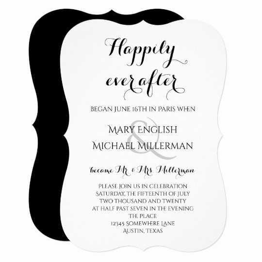 Post Wedding Reception Invitation Wording Awesome &quot;we Got Married &quot; Casual Script Wedding Reception