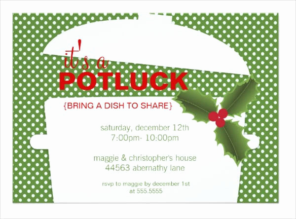 Potluck Dinner Invitation Wording Lovely 10 Potluck Party Invitations Psd Ai