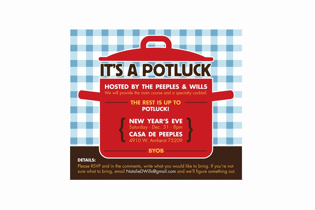 Potluck Invitation Email Sample Inspirational Printable Potluck Invitations
