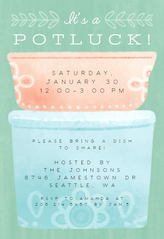 Potluck Invitation Template Free Printable Luxury Potluck Party Dinner Party Invitation Template Free