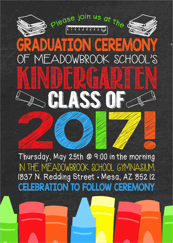 Preschool Graduation Invitation Ideas Awesome 48 Ceremony Invitation Designs &amp; Templates Psd Ai