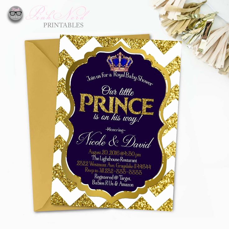 Prince Baby Shower Invitation Templates Inspirational 31 Best Images About Royal Prince themed Baby Shower Diy