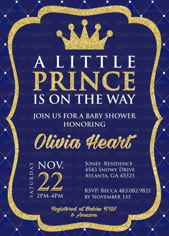 Prince Baby Shower Invitation Templates Lovely Prince Baby Shower Invitation