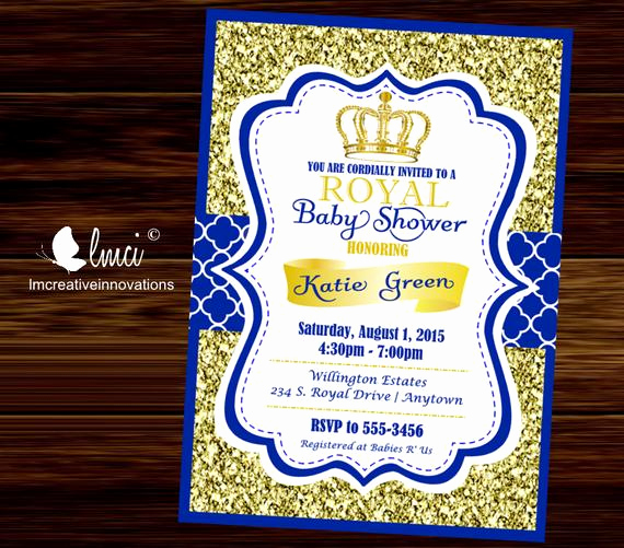 Prince Baby Shower Invitation Templates Unique Royal Baby Shower Invitation Little Prince Baby Showerblue
