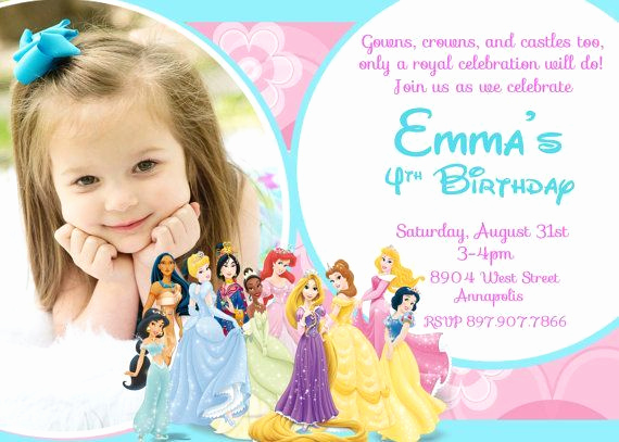 Princess Party Invitation Ideas - Collegio Sanlorenzo Template